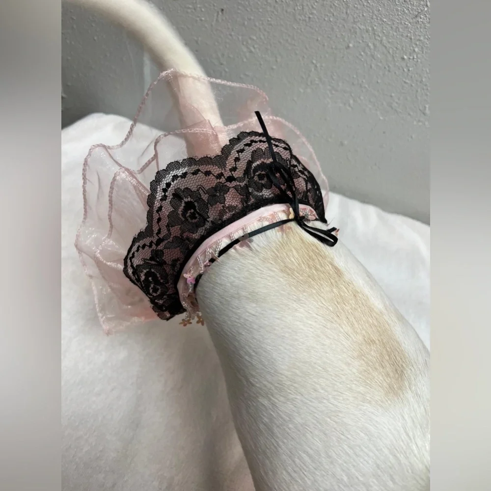 Pink and Black Dog Tutu Skirt
